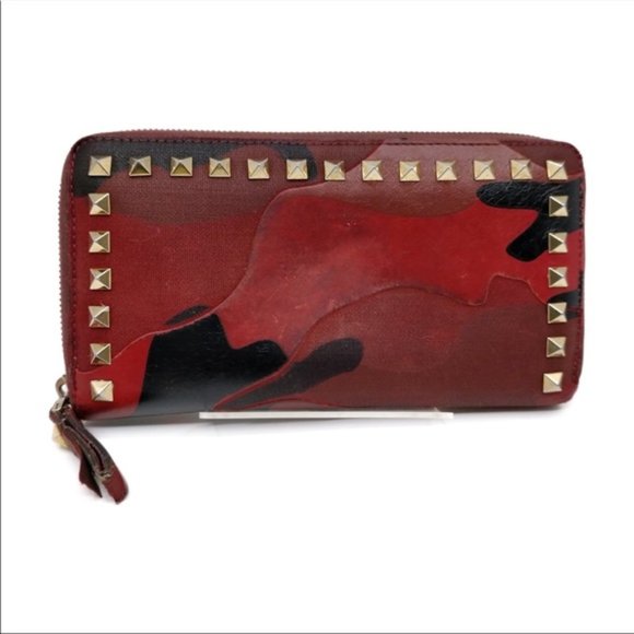 Valentino Garavani Zippy Wallet Red Canvas - Picture 2 of 8